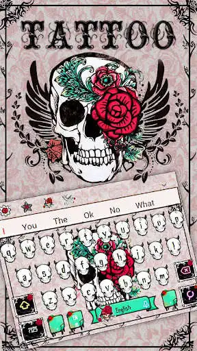 Play Tattoo Skull Keyboard as an online game Tattoo Skull Keyboard with UptoPlay