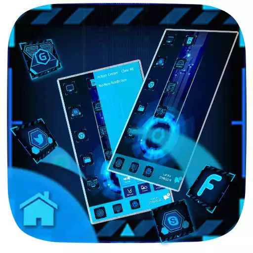 Play Techno 3D Stylish Theme for Computer Launcher APK