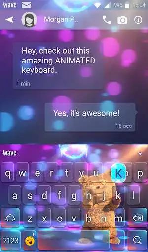 Play Teddy Dance Animated Keyboard + Live Wallpaper as an online game Teddy Dance Animated Keyboard + Live Wallpaper with UptoPlay