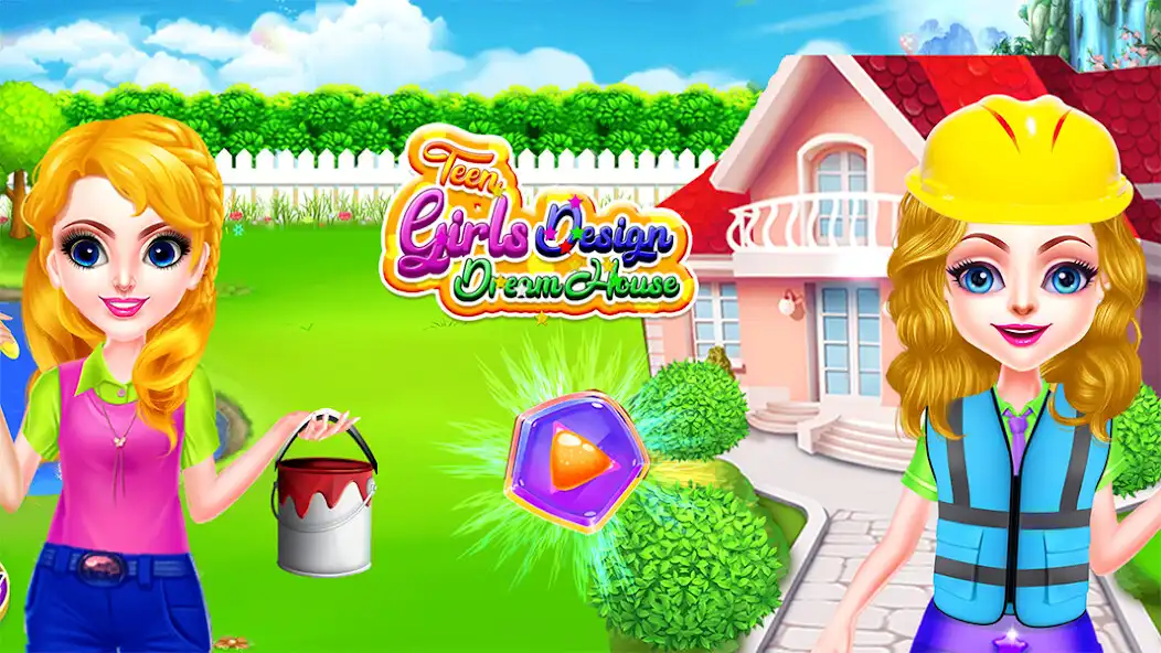 Play Teen girls design dream house  and enjoy Teen girls design dream house with UptoPlay