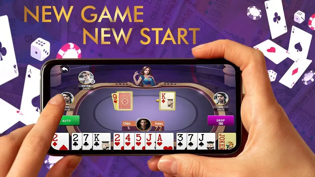 Play Teen Patti - Poker Online as an online game Teen Patti - Poker Online with UptoPlay