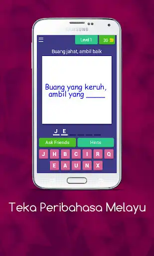 Play Teka Peribahasa Melayu  and enjoy Teka Peribahasa Melayu with UptoPlay