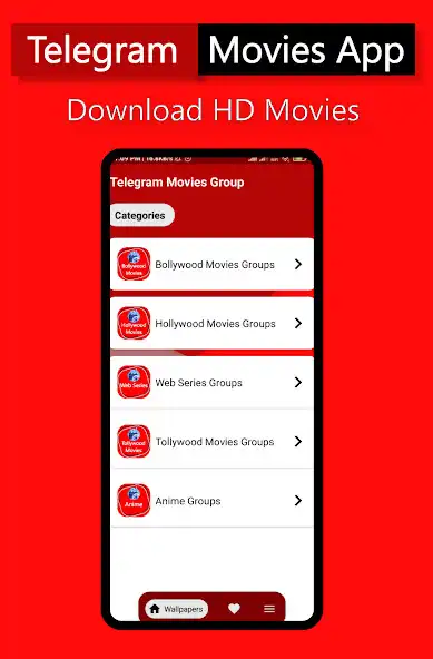 Play Telegram Movies - HD movie app  and enjoy Telegram Movies - HD movie app with UptoPlay