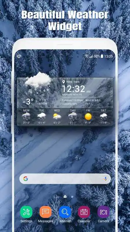 Play Temperature weather widgetForecast