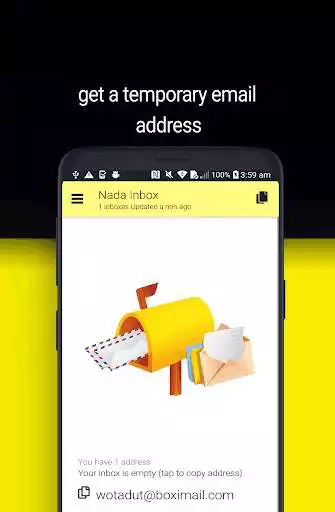 Play APK temp mail - by nada  and enjoy temp mail - by nada with UptoPlay com.startfu.nadamail