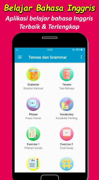 Play Tenses Grammar Bahasa Inggris  and enjoy Tenses Grammar Bahasa Inggris with UptoPlay