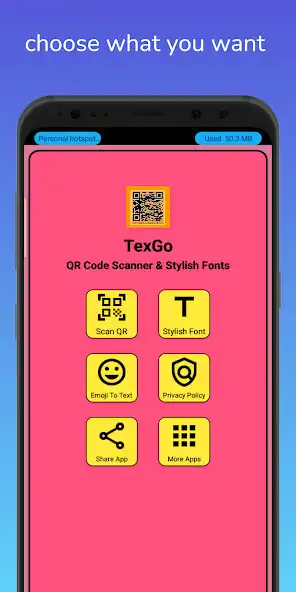 Play TexGo QR Scanner  Font as an online game TexGo QR Scanner  Font with UptoPlay