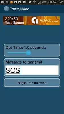 Play Text to Morse Code!