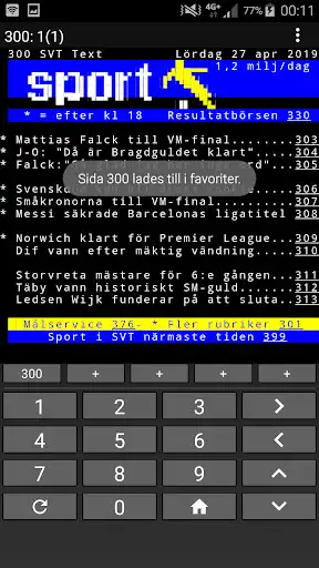 Play Text-TV Sverige as an online game Text-TV Sverige with UptoPlay