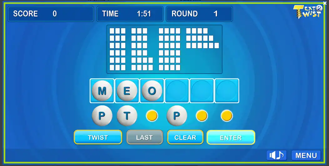 Play TextTwist Classic Words  and enjoy TextTwist Classic Words with UptoPlay