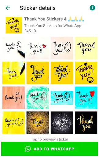 Play Thank You Sticker for WhatsApp as an online game Thank You Sticker for WhatsApp with UptoPlay