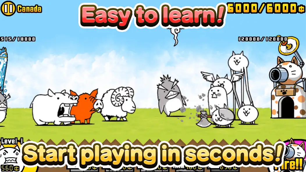 Play The Battle Cats as an online game The Battle Cats with UptoPlay