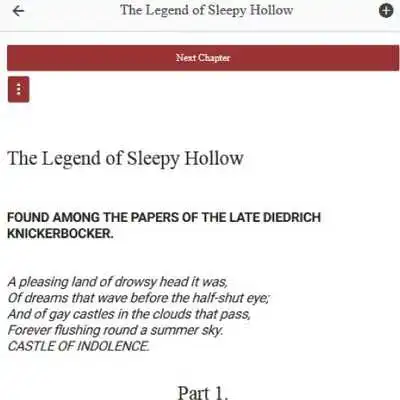 Play The Legend of Sleepy Hollow by Washington Irving