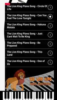 Play The Lion King Piano Ringtones