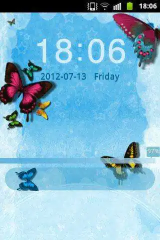 Play Theme Blue Butterfly GO Locker  and enjoy Theme Blue Butterfly GO Locker with UptoPlay