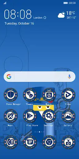 Play Theme EMUI 9 - Blues Theme  and enjoy Theme EMUI 9 - Blues Theme with UptoPlay