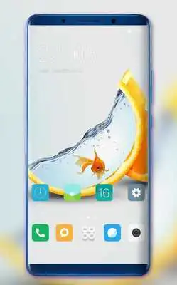 Play Theme for creative orange water goldfish wallpaper