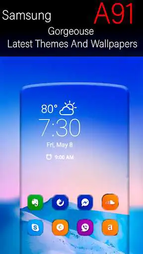 Play Theme for Galaxy A91  and enjoy Theme for Galaxy A91 with UptoPlay