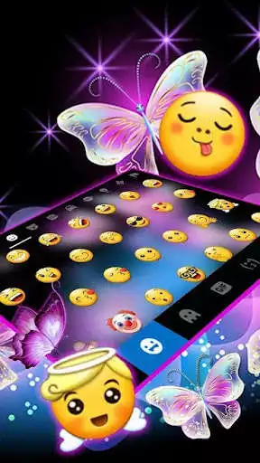 Play Theme Keyboard Butterfly N3D as an online game Theme Keyboard Butterfly N3D with UptoPlay