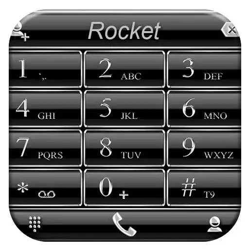 Free play online Theme x RocketDial FrameSilver APK