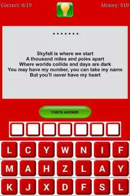 Play The Quiz Lyrics - Adele