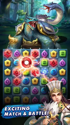 Play Three Kingdoms  Puzzles: Match 3 RPG  and enjoy Three Kingdoms  Puzzles: Match 3 RPG with UptoPlay