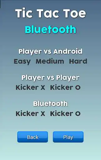 Play Tic Tac Toe Bluetooth