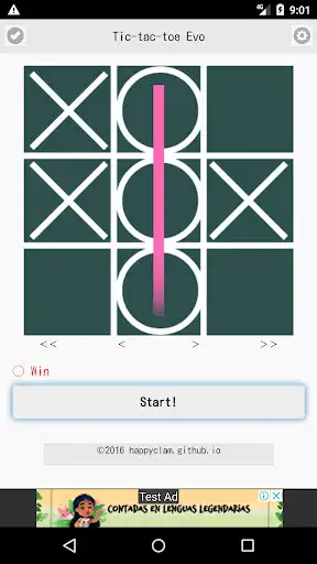 Play Tic-tac-toe Evo as an online game Tic-tac-toe Evo with UptoPlay