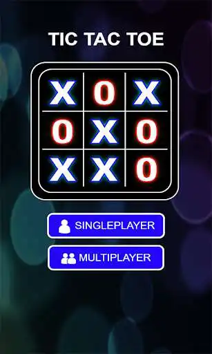 Play Tic Tac Toe Glow - free puzzle game as an online game Tic Tac Toe Glow - free puzzle game with UptoPlay