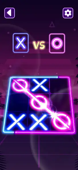 Play Tic Tac Toe Glow Online Game as an online game Tic Tac Toe Glow Online Game with UptoPlay