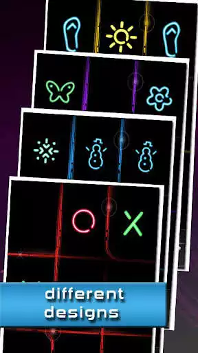 Play Tic Tac Toe Glow as an online game Tic Tac Toe Glow with UptoPlay