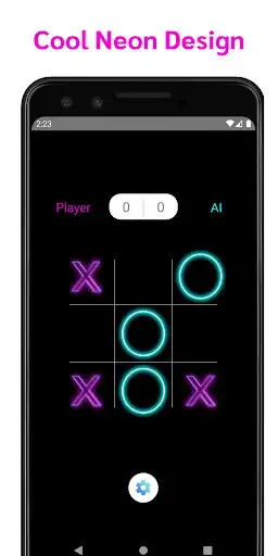 Play Tic Tac Toe Neon  and enjoy Tic Tac Toe Neon with UptoPlay