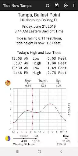 Play Tide Now Tampa Tides, Sun and Moon Times  and enjoy Tide Now Tampa Tides, Sun and Moon Times with UptoPlay