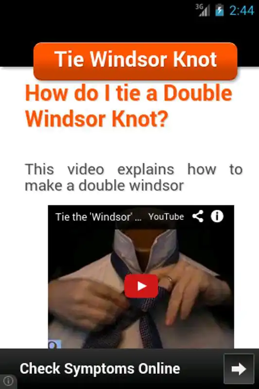 Play Tie Windsor Knot