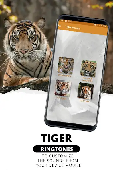 Play Tiger ringtones, tiger sounds  and enjoy Tiger ringtones, tiger sounds with UptoPlay