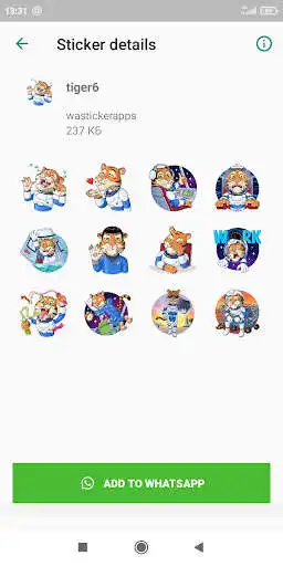 Play Tiger stickers WASticker as an online game Tiger stickers WASticker with UptoPlay