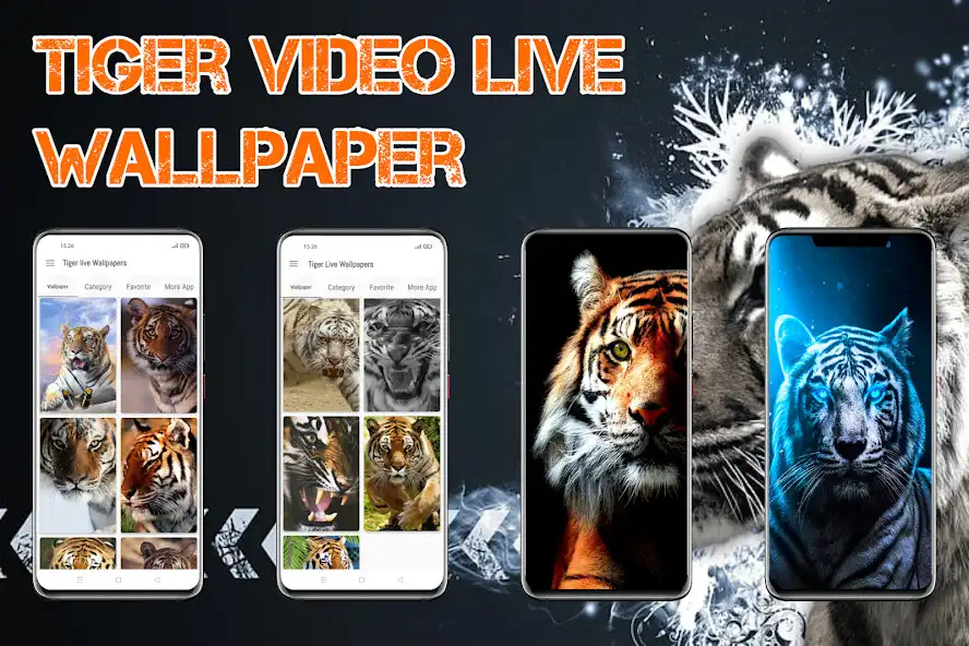 Play Tiger Videos Live Wallpaper 4k as an online game Tiger Videos Live Wallpaper 4k with UptoPlay