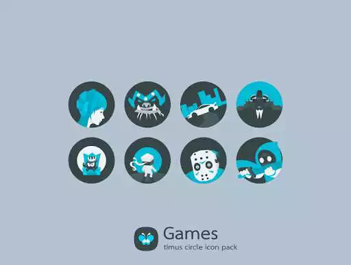 Play Timus Circle: Dark Icon Pack as an online game Timus Circle: Dark Icon Pack with UptoPlay