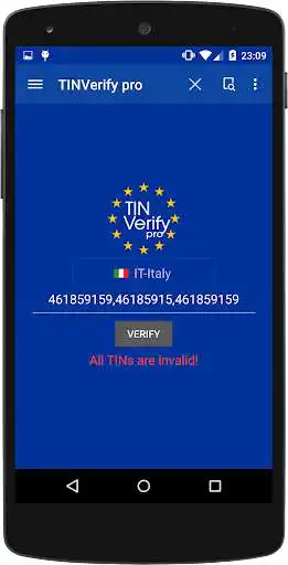 Play TIN Verify pro