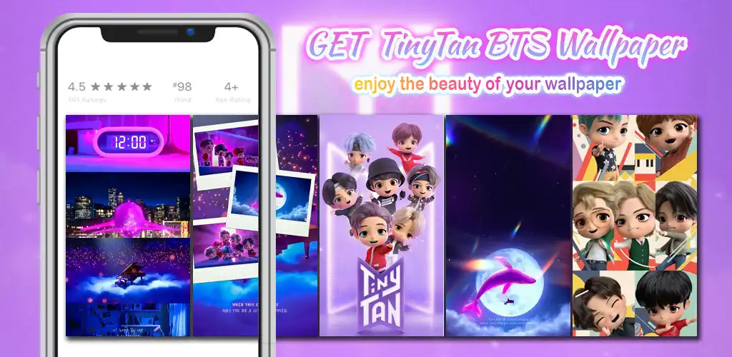 Play TinyTan BTS Wallpaper  and enjoy TinyTan BTS Wallpaper with UptoPlay