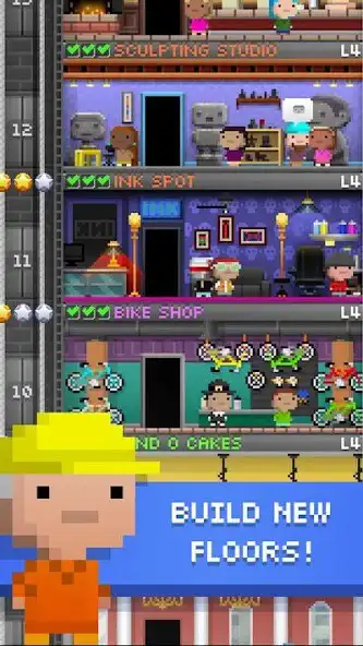 Play Tiny Tower: 8 Bit Retro Tycoon as an online game Tiny Tower: 8 Bit Retro Tycoon with UptoPlay