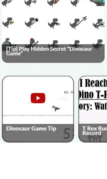 Play Tip To Play Dinosaur Game as an online game Tip To Play Dinosaur Game with UptoPlay