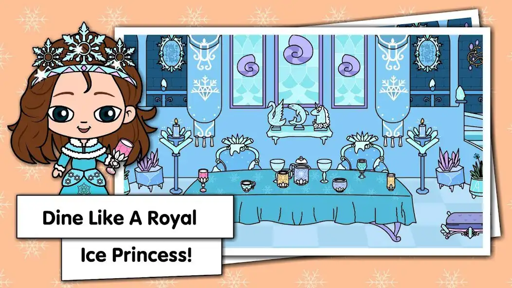 Play Tizi Town: Ice Princess Castle as an online game Tizi Town: Ice Princess Castle with UptoPlay