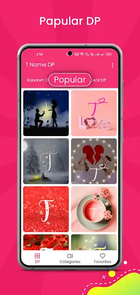 Play T Name DP - T Letter DP as an online game T Name DP - T Letter DP with UptoPlay