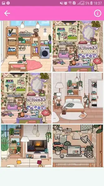 Play Toca Boca Aesthetic Room Ideas as an online game Toca Boca Aesthetic Room Ideas with UptoPlay