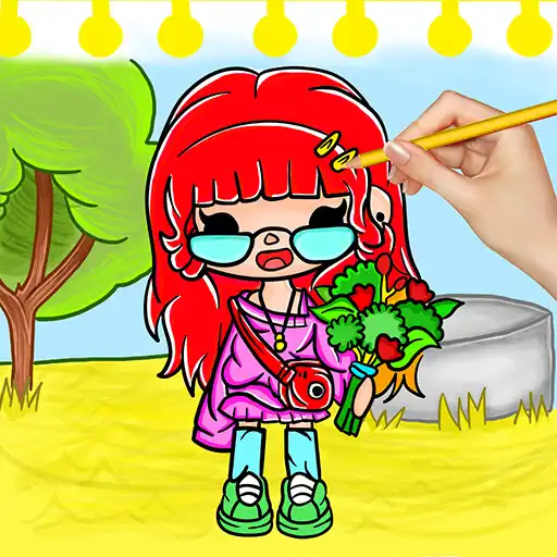 Play Toca Boca Coloring Pages Life APK