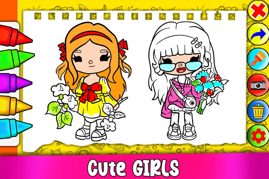 Play Toca Boca Coloring Pages Life  and enjoy Toca Boca Coloring Pages Life with UptoPlay