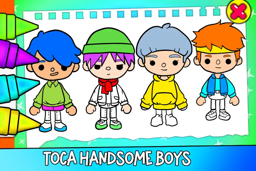 Play Toca Boca Coloring Pages Life as an online game Toca Boca Coloring Pages Life with UptoPlay