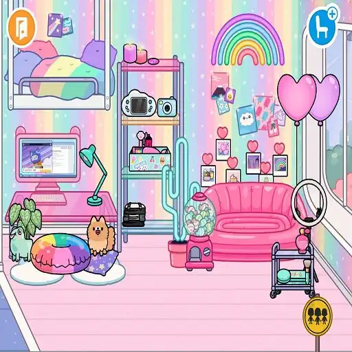 Play Toca Boca Neon House Ideas APK