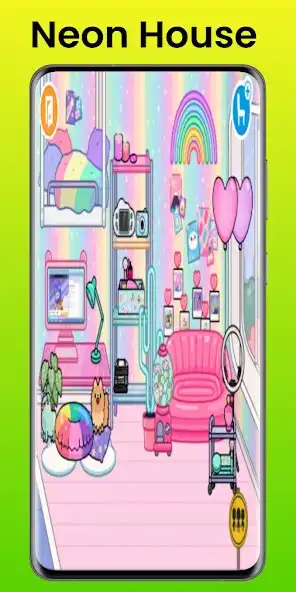 Play Toca Boca Neon House Ideas  and enjoy Toca Boca Neon House Ideas with UptoPlay